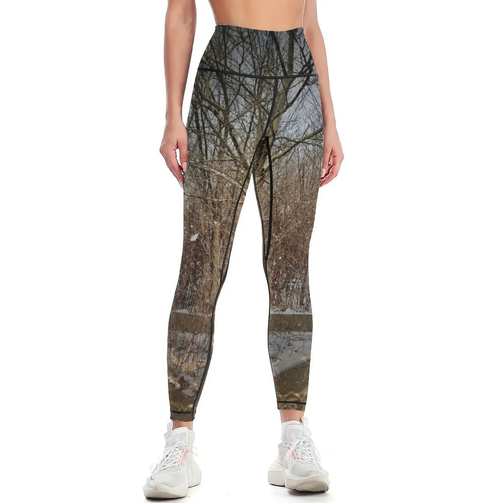 Yoga Fitness Park - Winter Park Style Camouflage Leggings Kleding