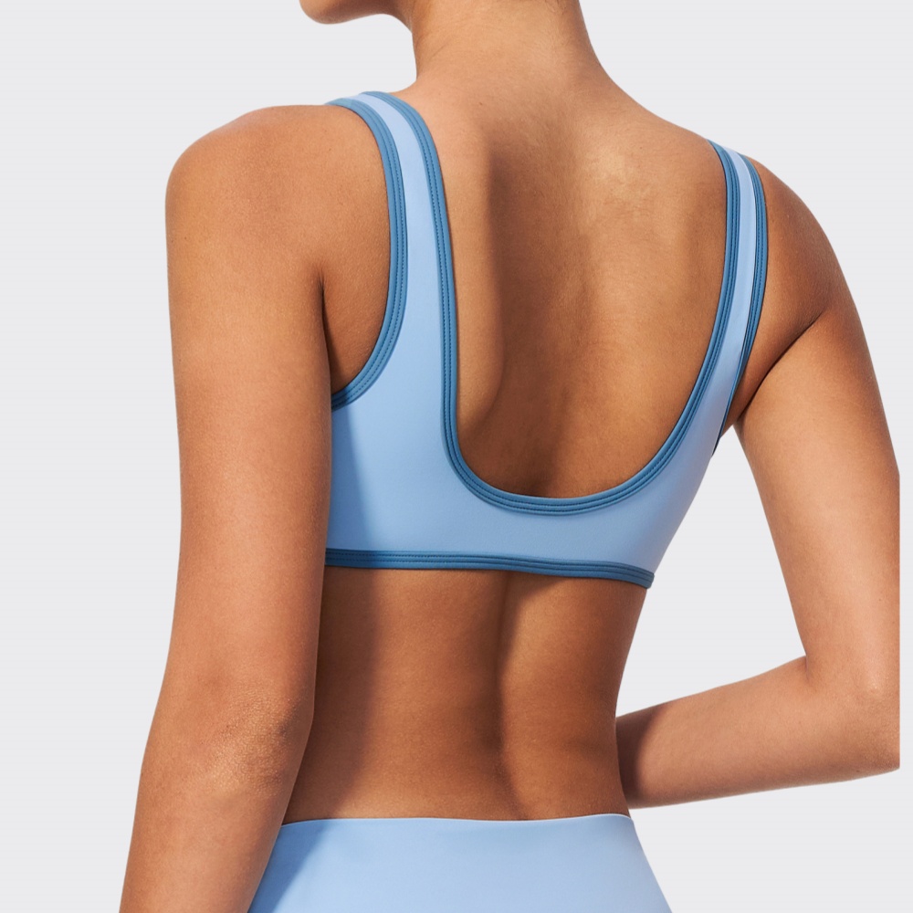 J-Yoga Fitness - Sportbeha Dames Hoge Ondersteuning Yoga Top
