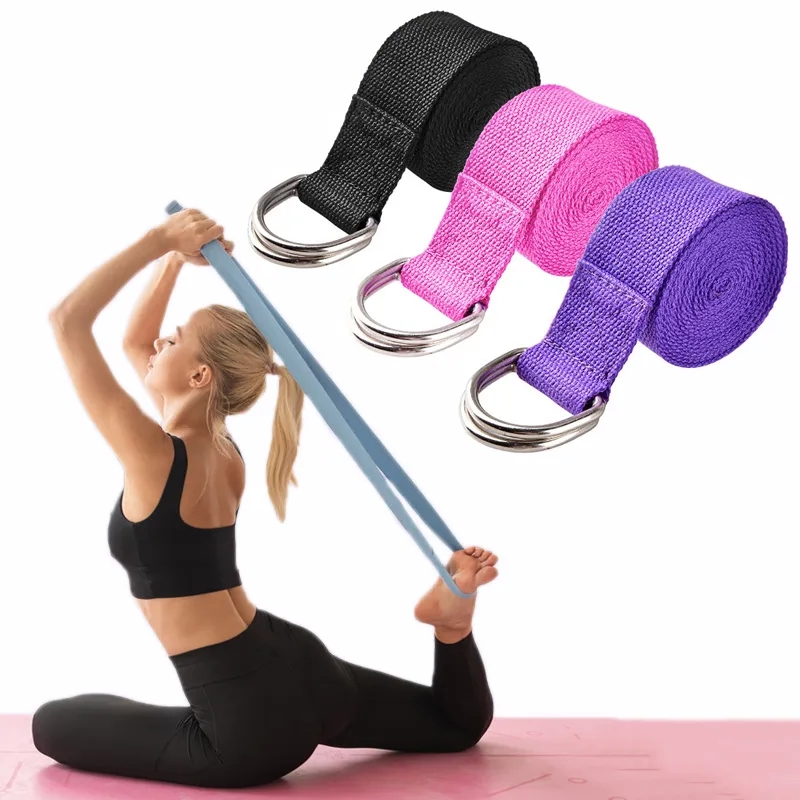 Yoga Fitness Stretching Strap - 183*3.8cm Yoga Band Katoen Oefening Yoga