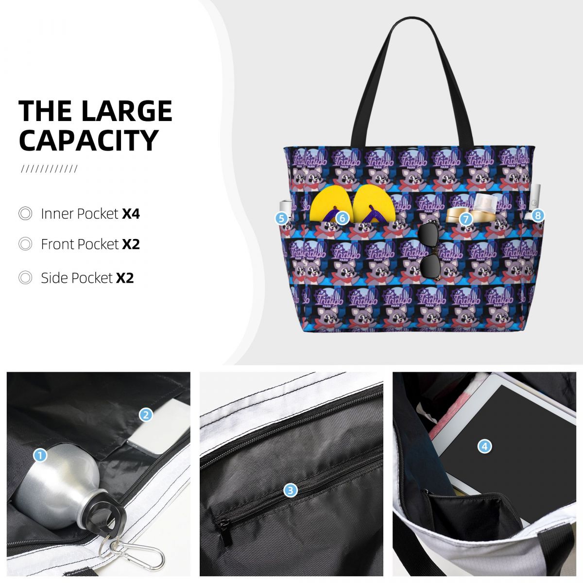 Rambley Indigo Park Beach Tote - Yoga Fitness Park recensie en prijs