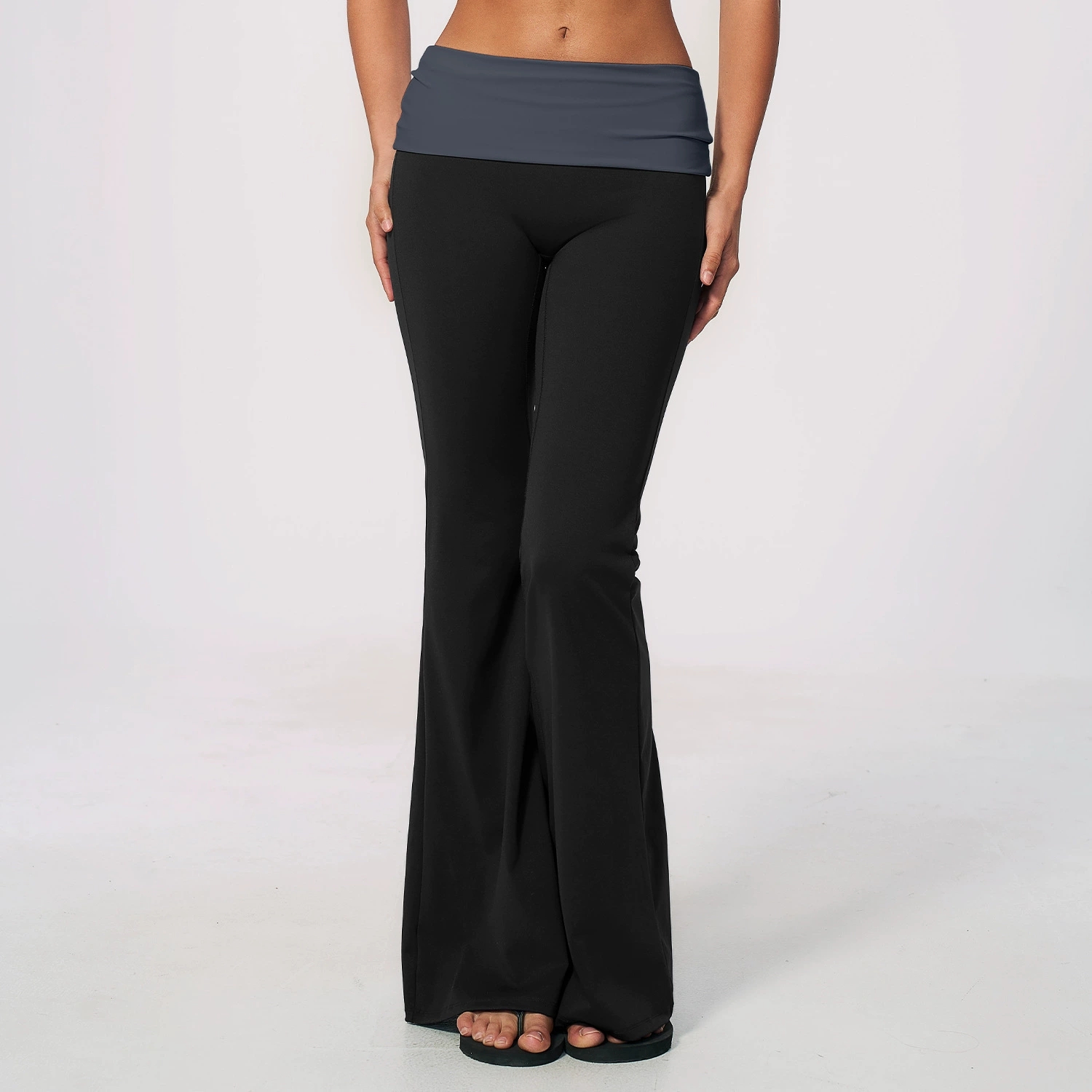 Opvouwbare taille yoga flared  - J-Yoga Fitness recensie en prijs